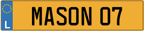 Truck License Plate